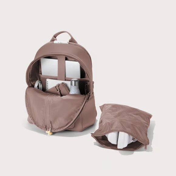 Dagne Dover Dakota Neoprene Backpack in Dune, Large - Picture 2 of 6